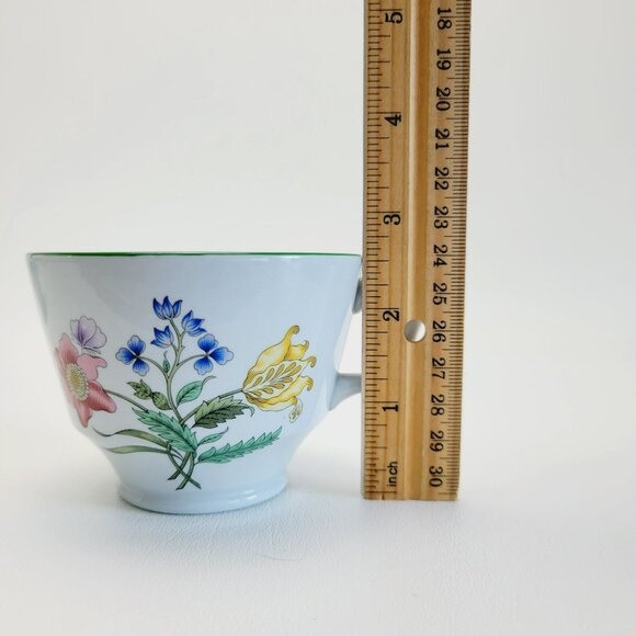 Spode Summer Palace Stoneware Cup & Saucer 2 Sets Multicolor Floral Discontinued - Picture 11 of 12